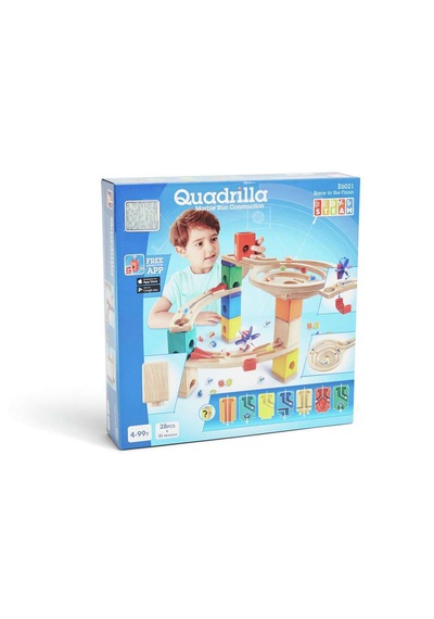 Marble Dolambaçlı Yol Quadrilla Ahşap Tasarım Oyunu