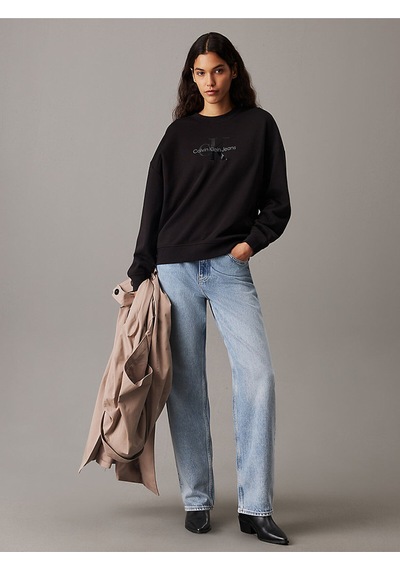 Calvin Klein Kadın Sweatshirt-j20j224724 Siyah