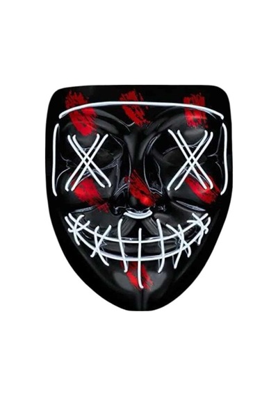 Hallowen Parti Maskesi Neon Led Işıklı Maske 3 Modlu Cadılar Bayramı Maskesi Mh-hs7429-4514