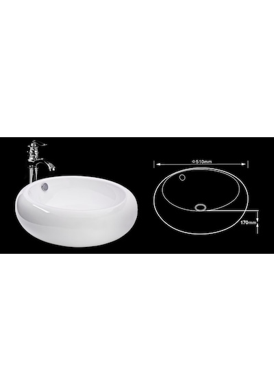 Lena Tezgah Üstü Çanak Lavabo E -5165