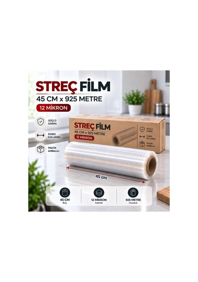 Streç Film 45 Cm X 925 Metre 12 Mikron - 921053859