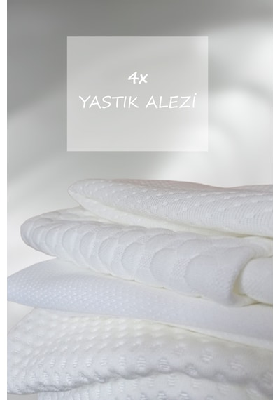 4 Lü Fermuarlı Yastık Alezi