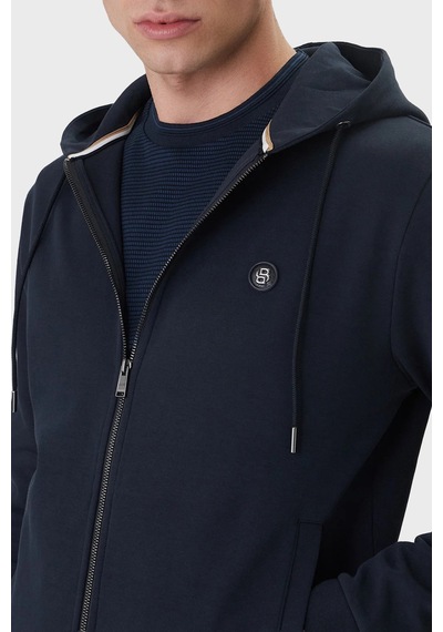 Boss Logolu Pamuk Karışımlı Regular Fit Kapüşonlu Fermuarlı Sweat Erkek Sweat 50555851 404 Lacivert Boss Logolu Pamuk Karışımlı Regular Fit Kapüşonlu Fermuarlı Sweat Erkek Sweat 50555851 404 Lacivert