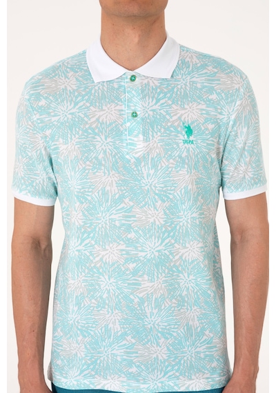 U.S. Polo Assn. Erkek Regular Fit Polo Yaka Mint Tişört 50299618-VR090