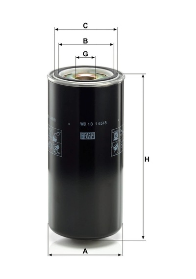 Wd 13 145/8 - Yağ Filtresi - Mann Fılter