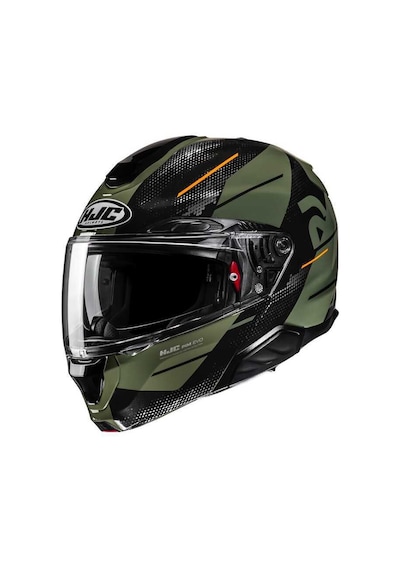Hjc Rpha91Blat Mc7 Çene Açılır Kask Yeşil Siyah