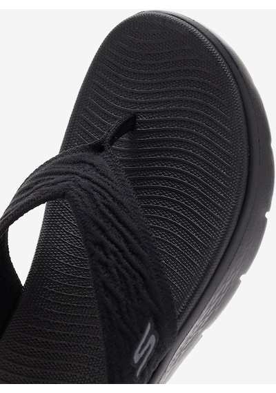 Skechers Go Walk Flex Sandal - Splendor Kadın Siyah Parmak Arası Terlik 141404 Bbk Siyah Skechers Go Walk Flex Sandal - Splendor Kadın Siyah Parmak Arası Terlik 141404 Bbk Siyah