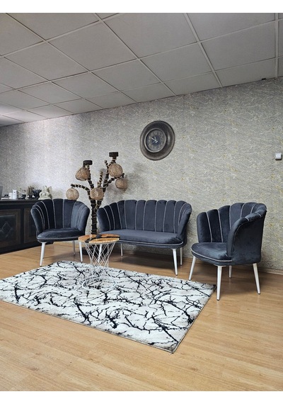 Zafir Papatya Çay Seti Koltuk Takımı Beyaz Boyalı Sivriltme Ayak, Balkon, Salon, Ofis, Cafe Koltuk Takımı Füme Zafir Papatya Çay Seti Koltuk Takımı Beyaz Boyalı Sivriltme Ayak, Balkon, Salon, Ofis, Cafe Koltuk Takımı Füme