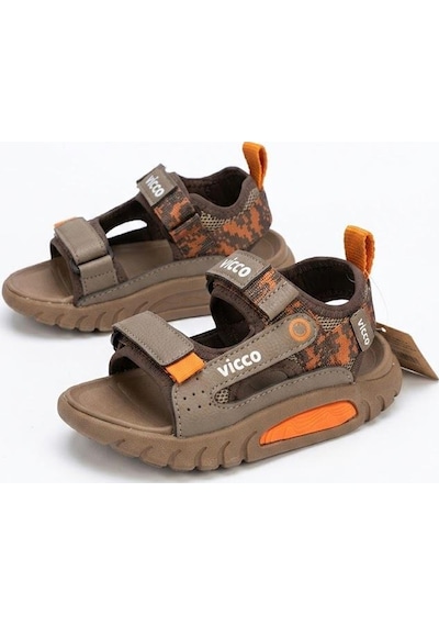 Vicco 332.p26y.179 Kahve Konan Hafif Rahat Erkek Çocuk Sandalet