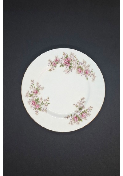 Lavender Rose Bone China Antika Duble Boy Kahve Fincanı 3 Parça 180 Ml Beyaz - Lavanta
