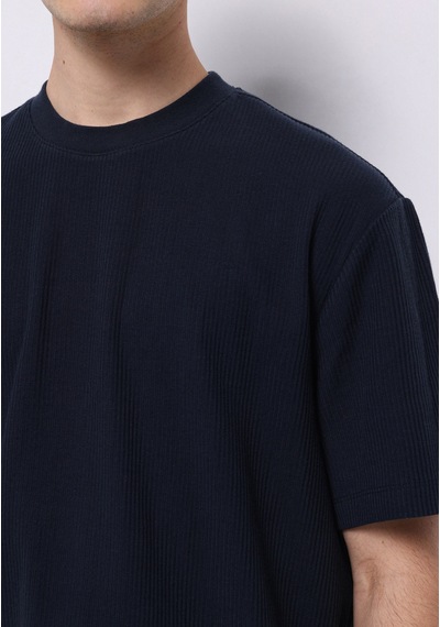 Colin's Colins Comfort Fit Yuvarlak Yaka Düz Erkek Lacivert Kısa Kol Tişört Cl1074129 Q1.v1 Nav Lacivert