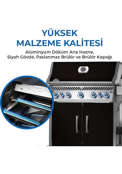 Rogue Pro S 625 Rsıb Gazlı Mangal Siyah