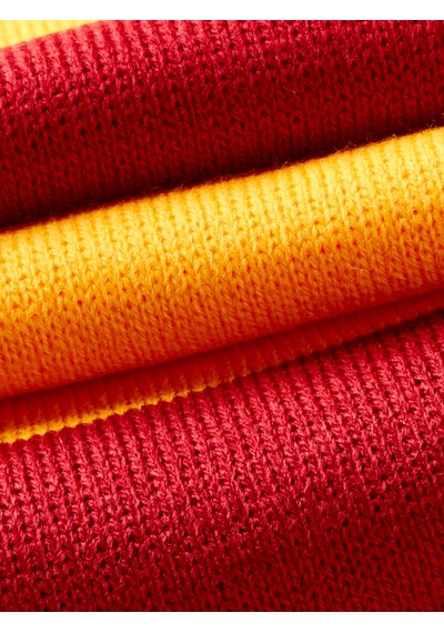 Gsstore Galatasaray 5 Yıldızlı Triko Atkı U252181 Sarı - Kırmızı
