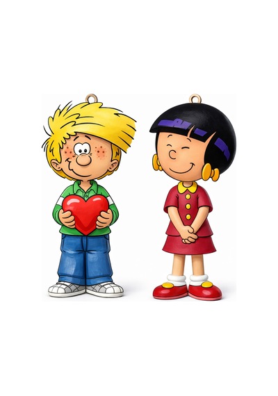 Cedric & Chen Anahtarlık Boyama Seti Sevgililere Ve Çocuklara Özel, 2 Figür, 6 Renk, 2 Fırça Cedric & Chen Anahtarlık Boyama Seti Sevgililere Ve Çocuklara Özel, 2 Figür, 6 Renk, 2 Fırça