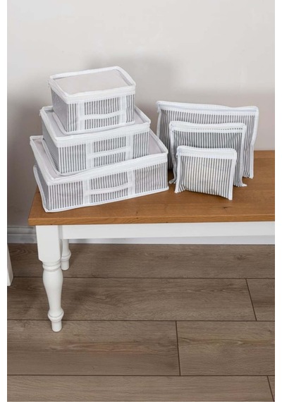 6 Parça Bavul Organizer, Valiz Organizer, Valiz Düzenleyici Desenli