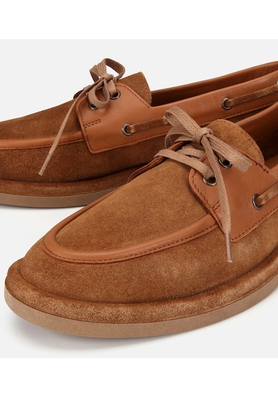 Hotiç Kadın Süet Deri Taba Bağcık Detaylı Günlük Loafer 01ayh320470a340 01ayh320470a340