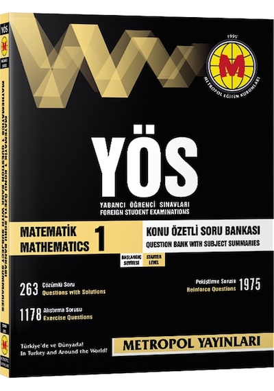 Yös Matematik-1 Konu Özetli Soru Bankası Başlangıç Seviyesi