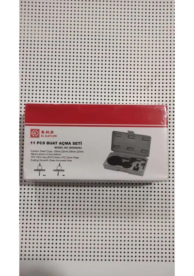 Bhd 11 Parça Buat Açma Seti Bhd00263 19mm-64mm Boyutlarıyla Dayanıklı Materyal