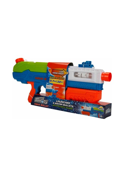 Water Warriors Aqua Bullet Su Tabancası 58,7 Cm Renkli Pompalı Su Silahı 6+ Yaş