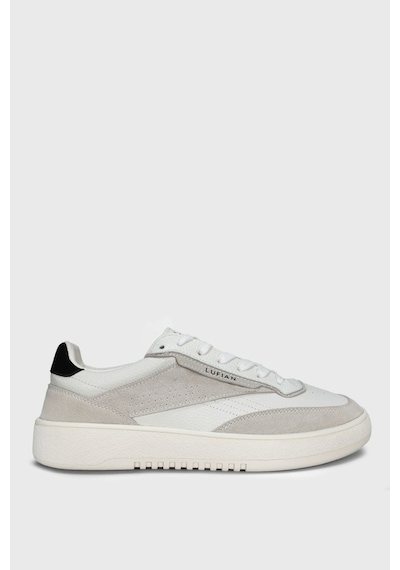 Lufian Isaac Erkek Deri Sneaker Ayakkabı Beyaz Beyaz 112230252100500 Beyaz