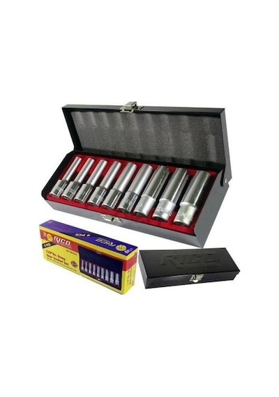 Rico 007-RC1212SD 12PC 1/2” Uzun Lokma Seti 6 Köşe