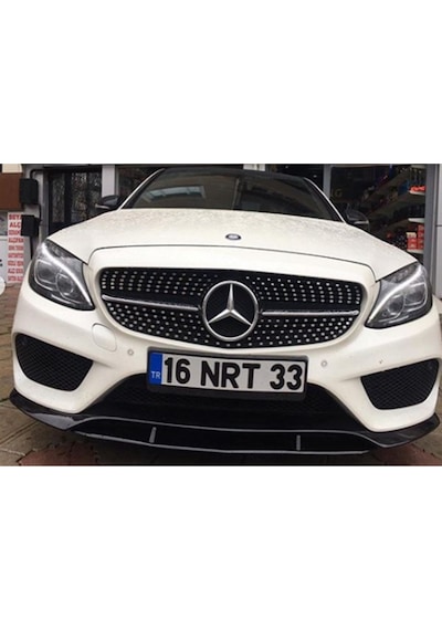 Mercedes Plastik W205 C180 Ön Ek 2 Parça Ön Ek