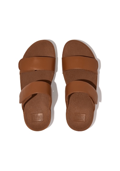 Roncato 592 Light Tan Terlik Kadın Diğer Fv6-090 / 592 Fitflop Lulu Adjustable Leather Slides Kızıl Kahve
