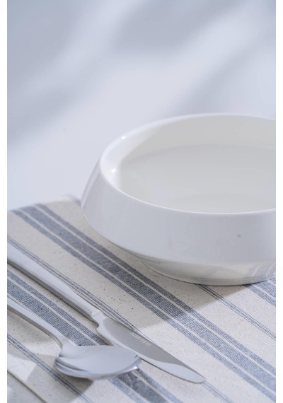 Acar Jea-07387 Rumi Beyaz Porselen 18 Cm Yuvarlak Kase 4 Adet