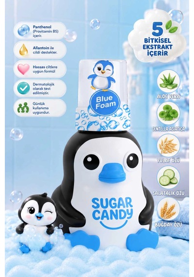 Sugar Candy Yaban Mersini Kokulu Doğal Vegan Çocuk Köpük El Sabunu Nero 350 Ml Paraben İçermeyen Mav