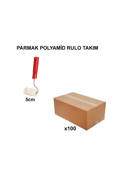 5 Cm 100 Adet Polyamid Rulo Takımı, Profesyonel Kullanım İçin