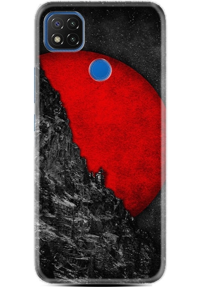 Xiaomi Redmi 9C Kılıf Desenli Kırmızı Gezegen 1713