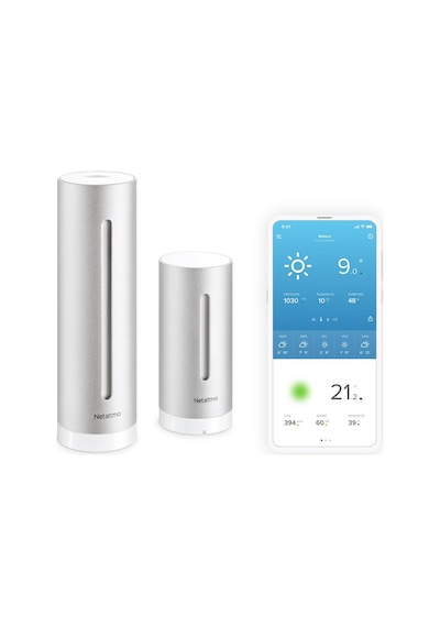 Netatmo Akıllı Hava Durumu İstasyonu - Wifi, Radyo, İç Ve Dış Mekan Sensörü, Hava Durumu Tahmini, Amazon Alexa Ve Apple Homekit, Higrometre, Hava Kalitesi, Nws01-ec Netatmo Akıllı Hava Durumu İstasyonu - Wifi, Radyo, İç Ve Dış Mekan Sensörü, Hava Durumu Tahmini, Amazon Alexa Ve Apple Homekit, Higrometre, Hava Kalitesi, Nws01-ec