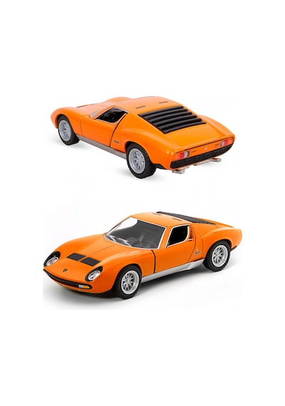 Kinsmart 1971 Lmaborghini Miura Diecast Çek Bırak Araç Turuncu