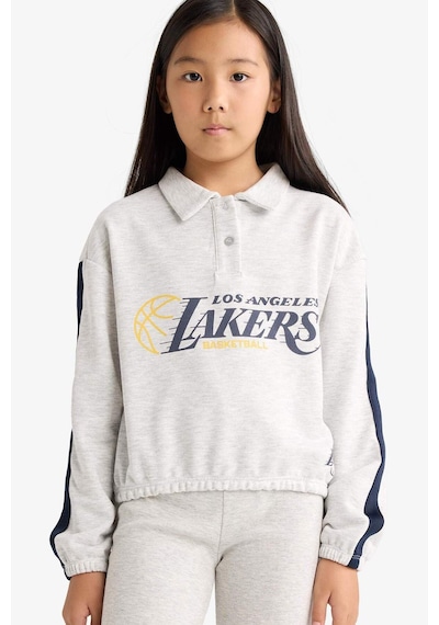 Defacto Kız Çocuk Nba Los Angeles Lakers Relax Fit Polo Yaka Sweatshirt F3201a825augr85 Gri Defacto Kız Çocuk Nba Los Angeles Lakers Relax Fit Polo Yaka Sweatshirt F3201a825augr85 Gri