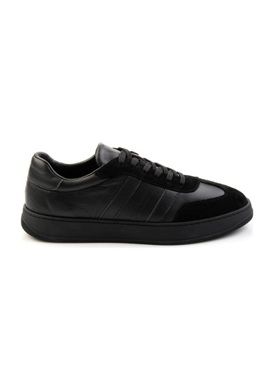 Bambi Siyah Siyah Leather Erkek Sneaker E01759101802 Siyah