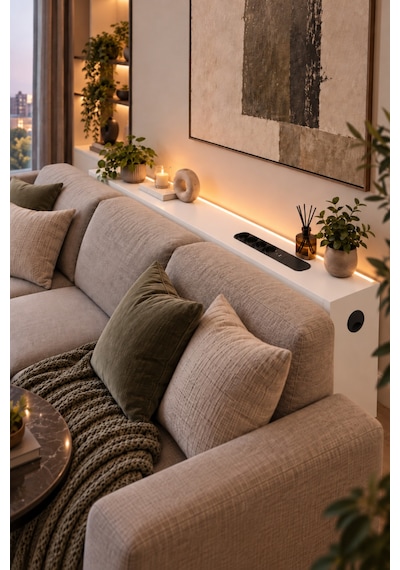 1. Sınıf Beyaz Mdf Auratech Led Li Koltuk Arkası Dresuar Prizli Şarjlı Raf Konsol 180x80x12 1. Sınıf Beyaz Mdf Auratech Led Li Koltuk Arkası Dresuar Prizli Şarjlı Raf Konsol 180x80x12