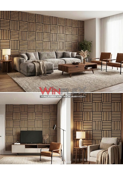 Winflex Mini Eko Akustik Ahşap Panel Savana Meşe - 30x30cm Savana Meşe 30x30cm