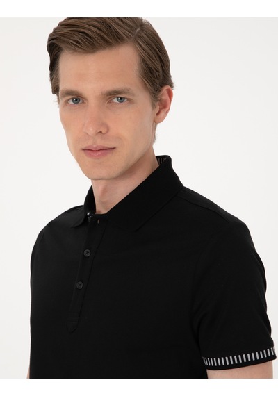 Pierre Cardin Erkek Siyah Tişört 50302616-vr046 Siyah