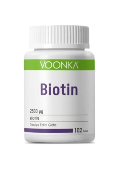 Voonka Biotin İçerikli Takviye Edici Gıda 102 Tablet