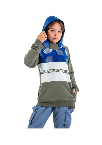 Slazenger Dragica Çocuk Sweatshirt St22wc036-800 Haki-haki