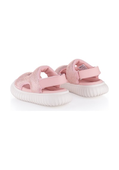 Kız Çocuk Taşlı Rahat Sandalet 26y845 Pembe