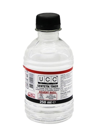 Ucc Sentetik Tiner 250ml Solvent Bazlı- 12'li Paket