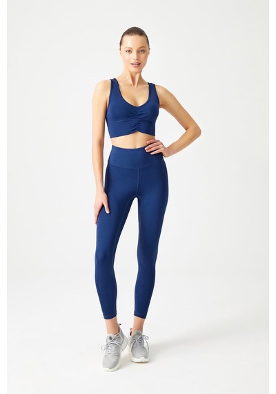 Los Ojos Lacivert Hafif Destekli Kaplı Önü Büzgülü Crop Top Büstiyer Low Scoop Lacivert Los Ojos Lacivert Hafif Destekli Kaplı Önü Büzgülü Crop Top Büstiyer Low Scoop Lacivert