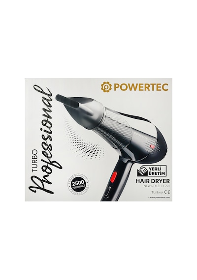 Powertec TR-701 Profesyonel Fön Makinesi 2500 W 12'li