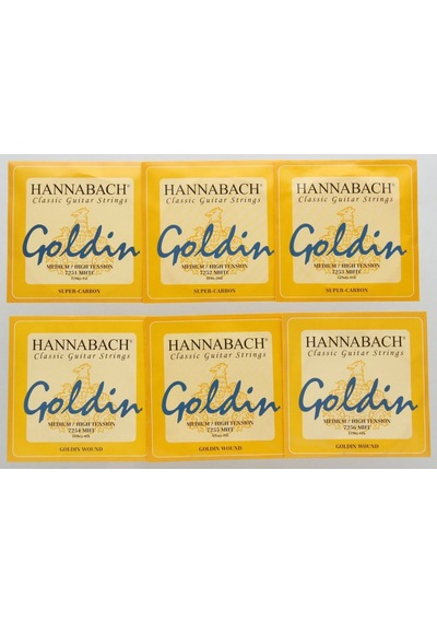 Hannabach 725mht Goldin Klasik Gitar Teli Seti Üst Segment - Premium Seri Super-carbon Tizler, Goldin Altın Alaşımlı Baslar, Medium/high Tension Karma Sertlik Ölçüler: 4/4 Standart Klasik Gitar Uyumlu Hannabach 725mht Goldin Klasik Gitar Teli Seti Üst Segment - Premium Seri Super-carbon Tizler, Goldin Altın Alaşımlı Baslar, Medium/high Tension Karma Sertlik Ölçüler: 4/4 Standart Klasik Gitar Uyumlu