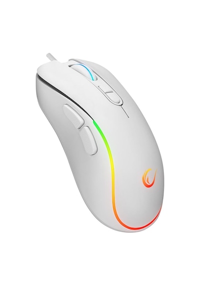 Rampage Km-r57 Seraphic Beyaz Rgb Klavye , 12800 Dpı Mouse + 30 25cm Mousepad Gaming 3lü Set Optik