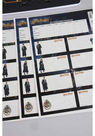 X Dekomus "wizard Icons Collection" Harry Potter Lisanslı 10 Parça Kırtasiye Seti A4 Defter,cetvel,kurşun Kalem,silgi,kalemtraş Altın