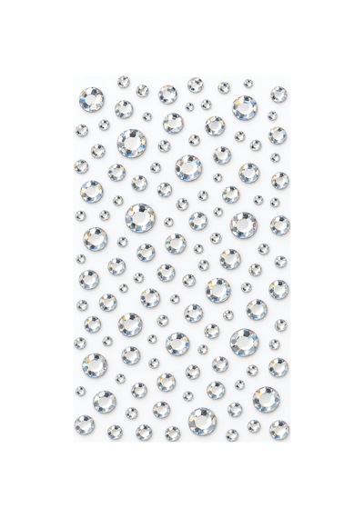 Silver Taş Rhinestone Sticker Yapışkanlı Saç, Yüz, Tırnak, Vücut Ve Süs Taşı Gümüş
