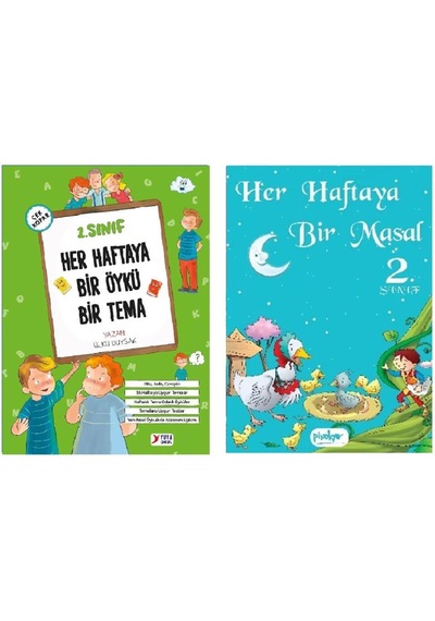 Yuva 2. Sınıf Her Haftaya Bir Öykü Bir Tema + Her Haftaya Bir Masal 2 Kitap
