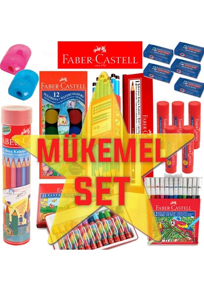 Faber Castell Ilk Orta Okul Seti Çanta Boya Kalem Boya